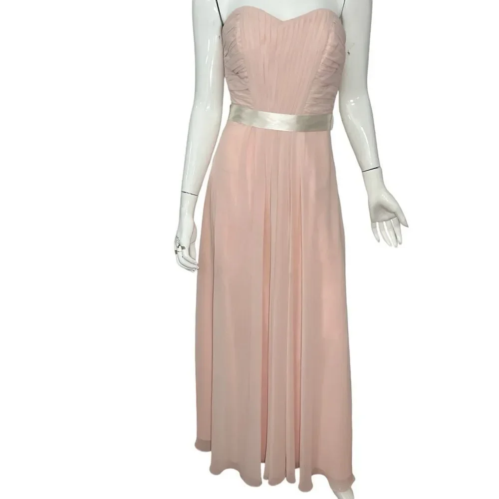 Bill Levkoff Strapless‎ Blush Pink Strapless Formal Dress -- 0